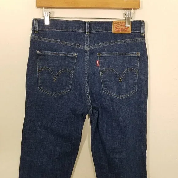Levi's Classic Crop Stretch Jeans Blue Size 8 - Picture 6 of 8